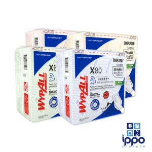 PAÑOS DE LIMPIEZA INDUSTRIAL WYPALL X80 PLUS COLORES