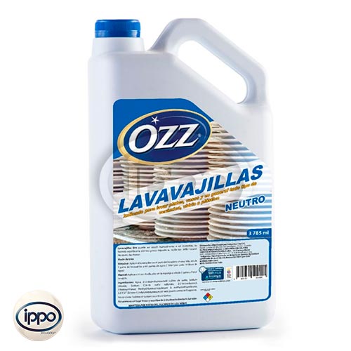 LAVAVAJILLAS LIQUIDO NEUTRO OZZ GALON - Ippo Ecuador Distribuidor de  Productos de Limpieza Institucional