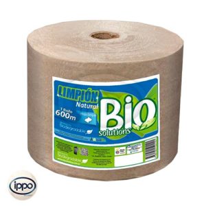 limpion industrial de papel 600 metros biosolutions color natural cafe ippo ecuador distribuidor quito