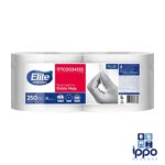 Rollo de papel higiénico jumbo Elite Professional Plus de 250 metros doble hoja blanco
