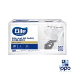 Paquete de toalla Z Elite Excellence doble hoja blanca de 21x23 cm