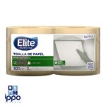 Rollo de toalla de manos Elite Natural 300 metros hoja sencilla fibra reciclada