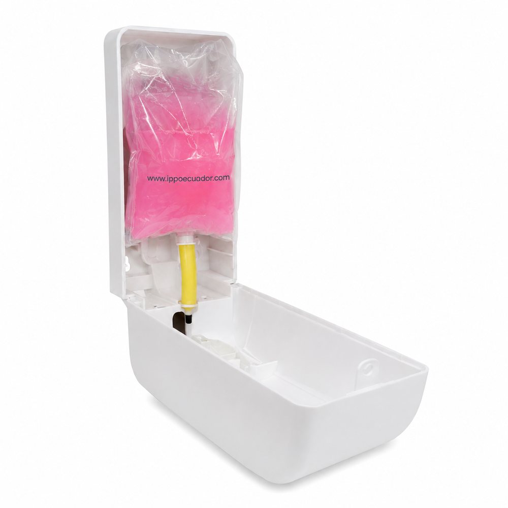 Dispensador de jabón líquido o gel Unilimpio, vista de detalle