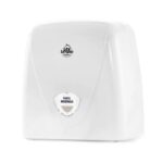 Dispensador de papel higiénico jumbo de plástico blanco Unilimpio