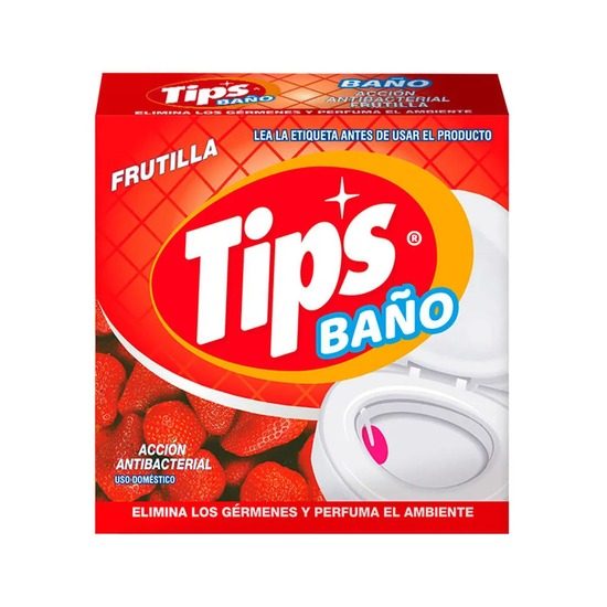 Pastilla antibacterial para baño Tips de 95 gramos para instituciones y empresas