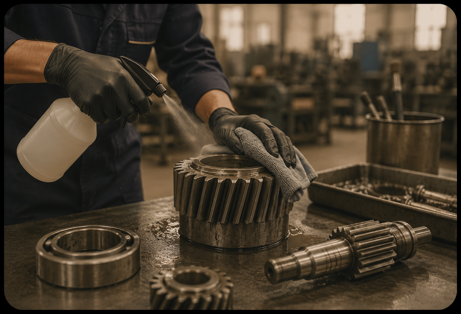 Productos de limpieza industrial para plantas y talleres en Ecuador